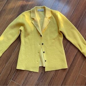 100% Wool Yellow Blazer